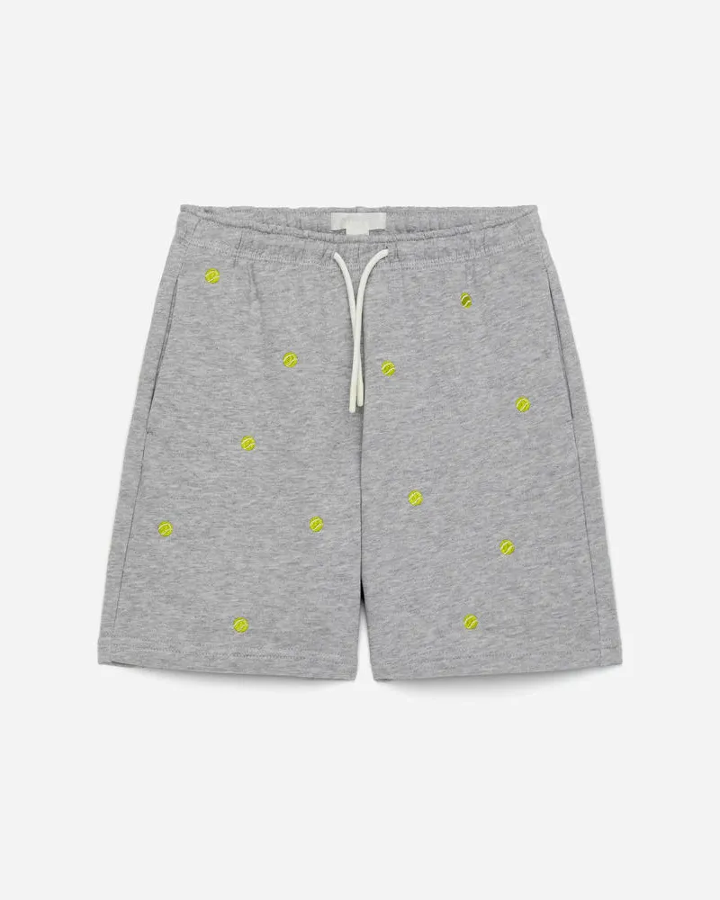 Arket Sweatshorts Mit Stickerei -Grau Grau
