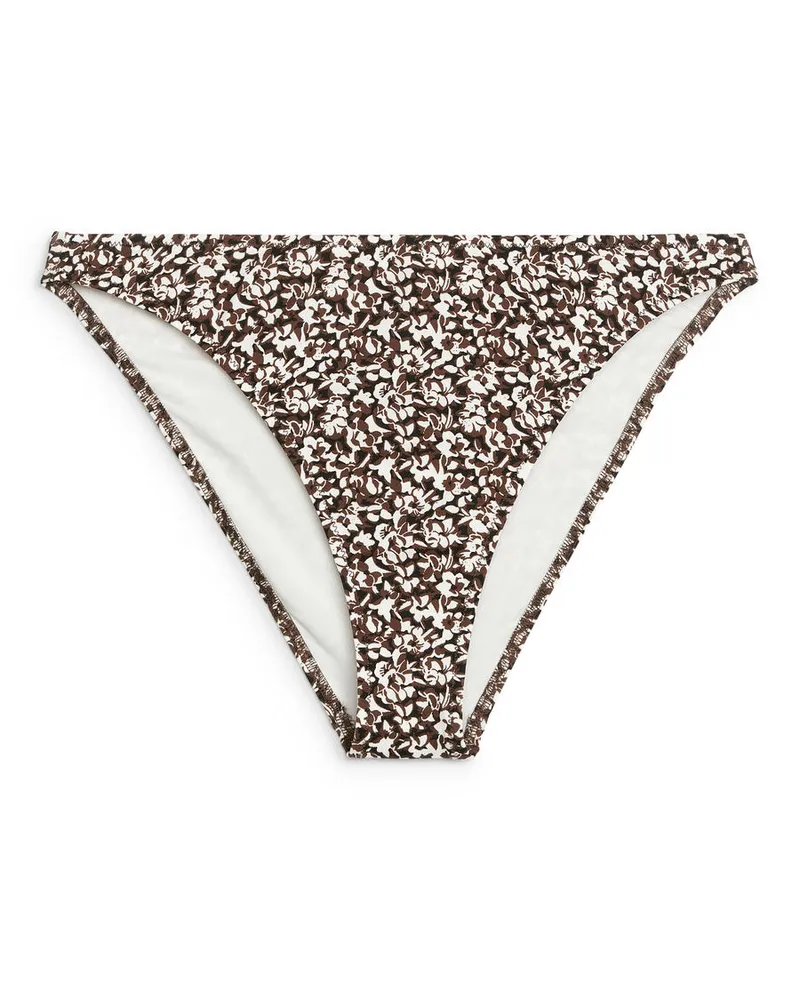 Arket Bikinihose Mit Print - Braun|Mehrfarbig|Weiß Weiß