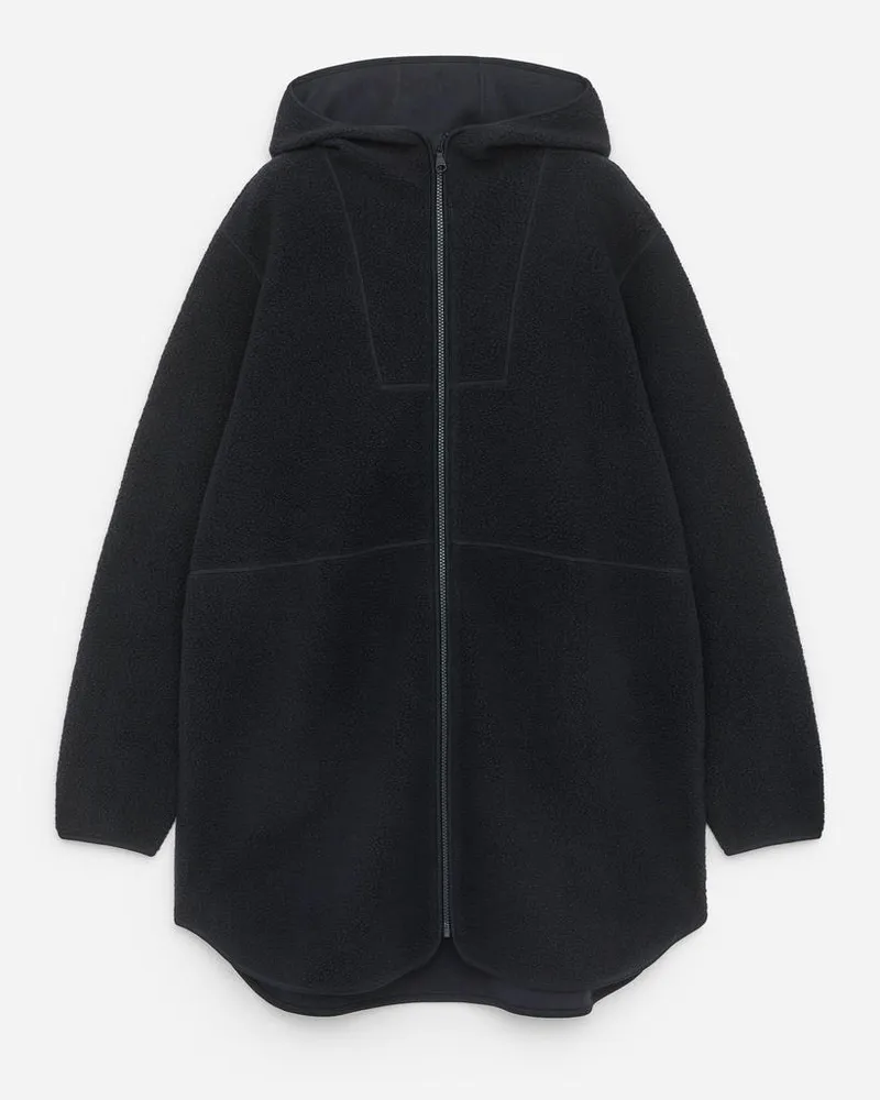 Arket Fleecejacke Mit Reißverschluss - Blau Dunkelblau