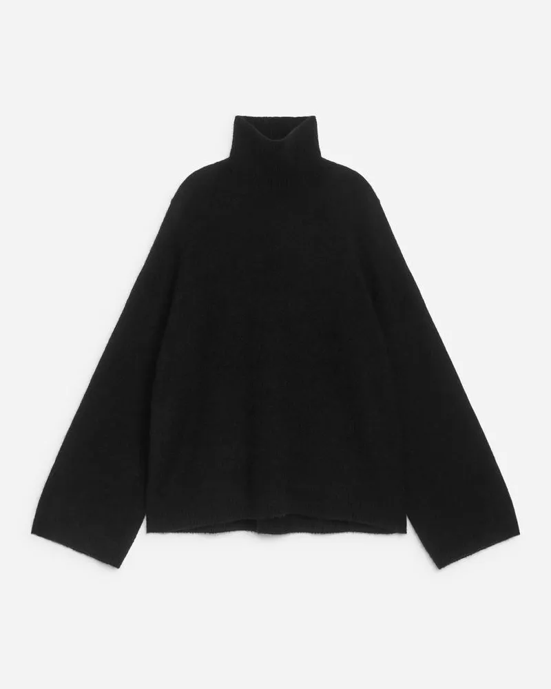 Arket Rollkragenpullover - Schwarz Schwarz