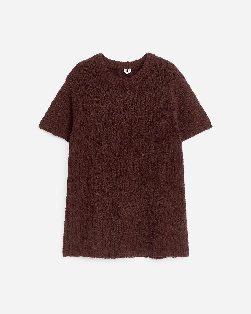 Arket Locker Gestricktes T-Shirt -Rot Rot