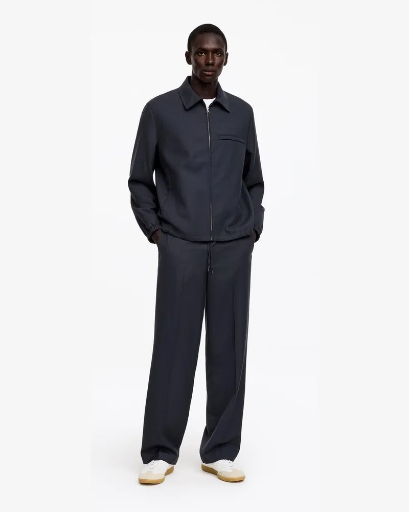 Arket Wollblouson -Blau Blau
