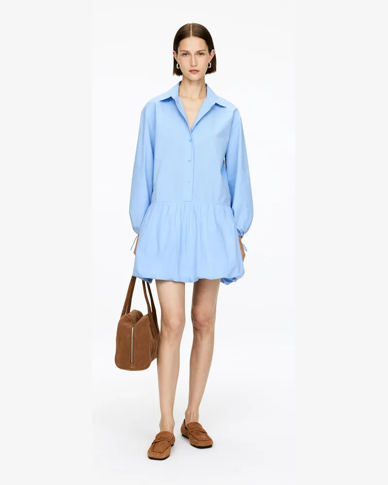 Arket Kleid Mit Bubble-Saum -Blau Blau