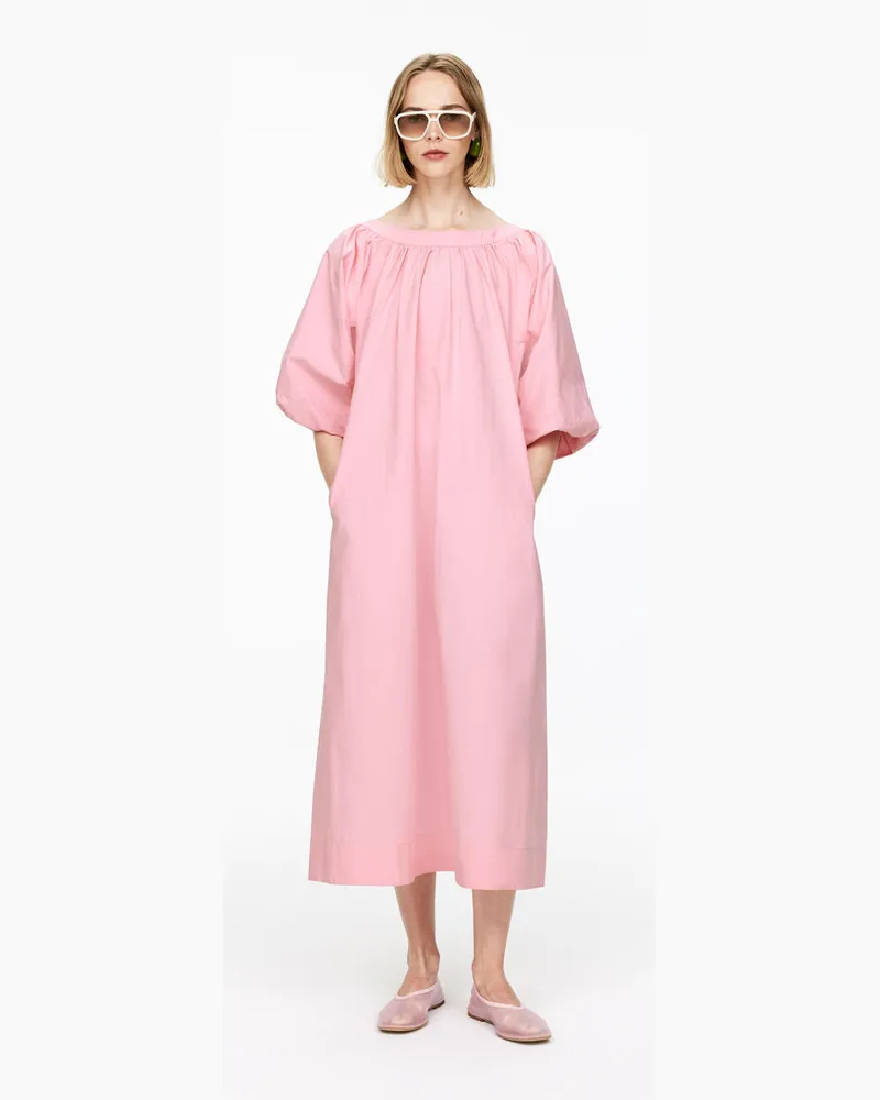 Arket Kleid Mit Ballonärmeln -Rosa Rosa