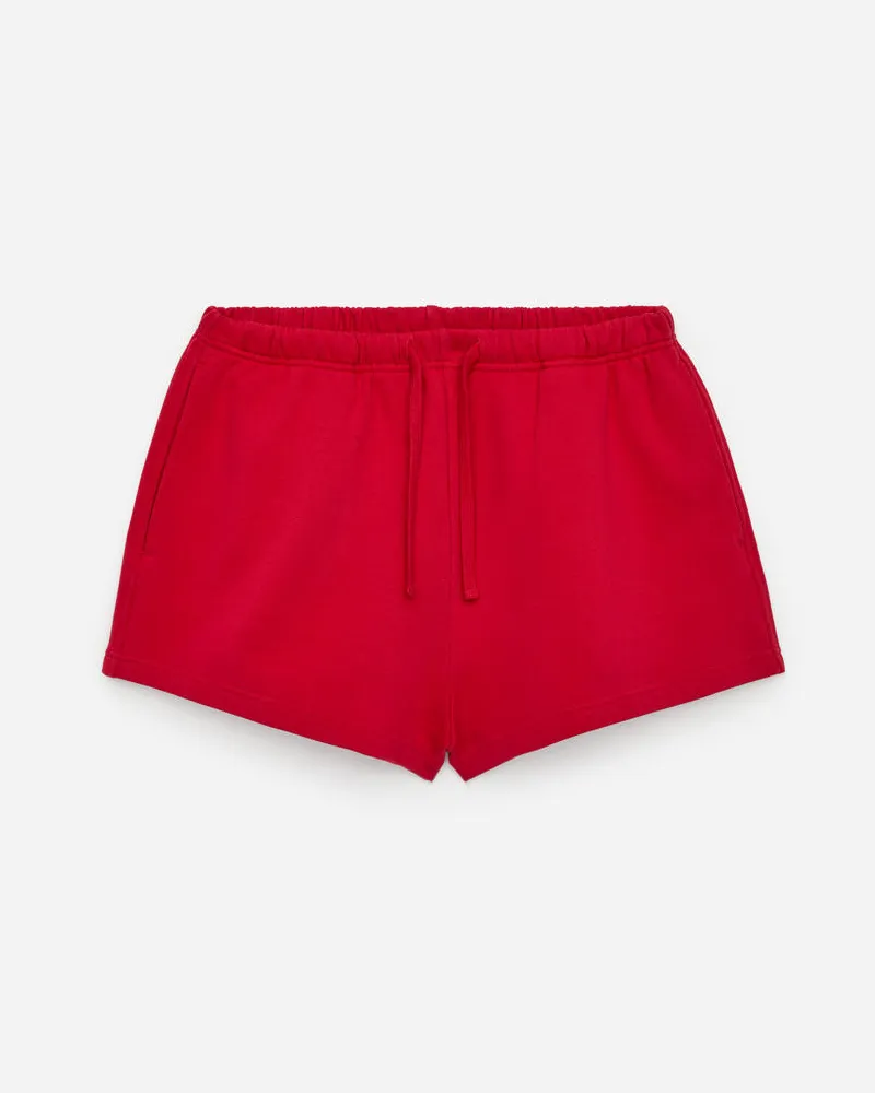 Arket Shorts Aus Baumwollfrottee - Rot Rot