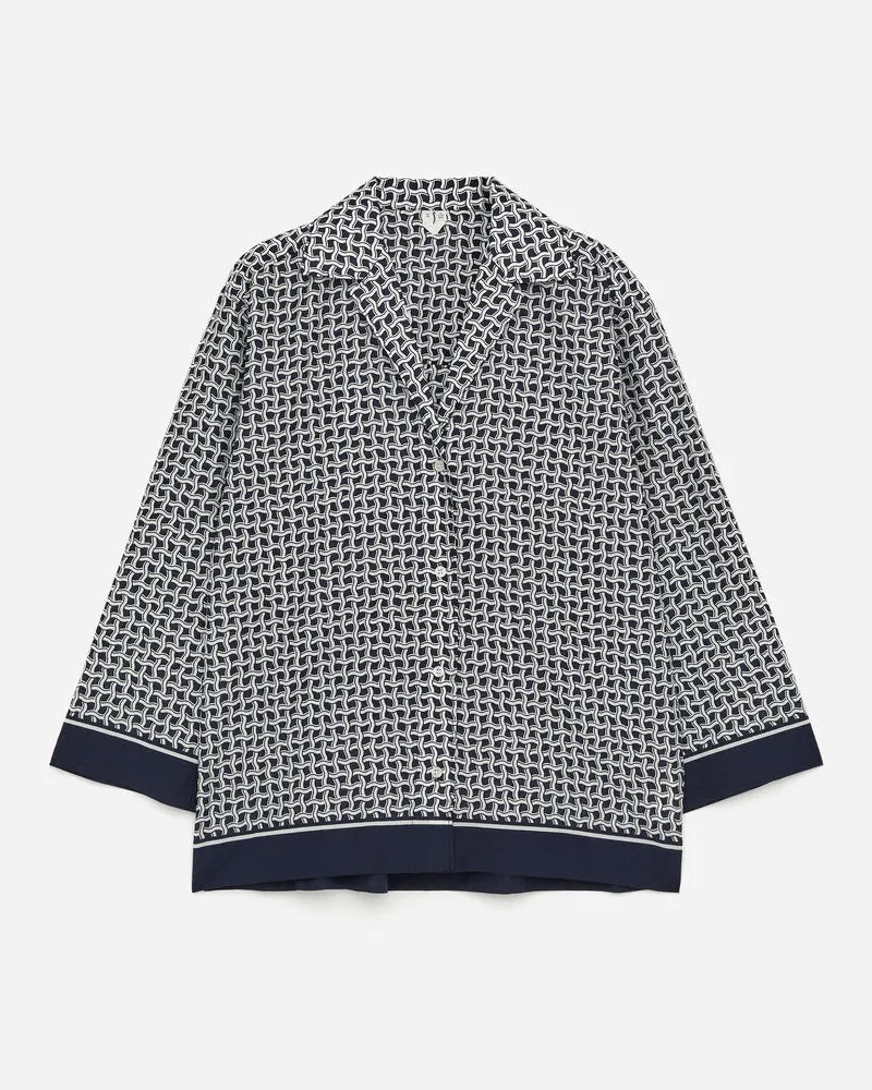 Arket Bedrucktes Hemd -Blau Blau