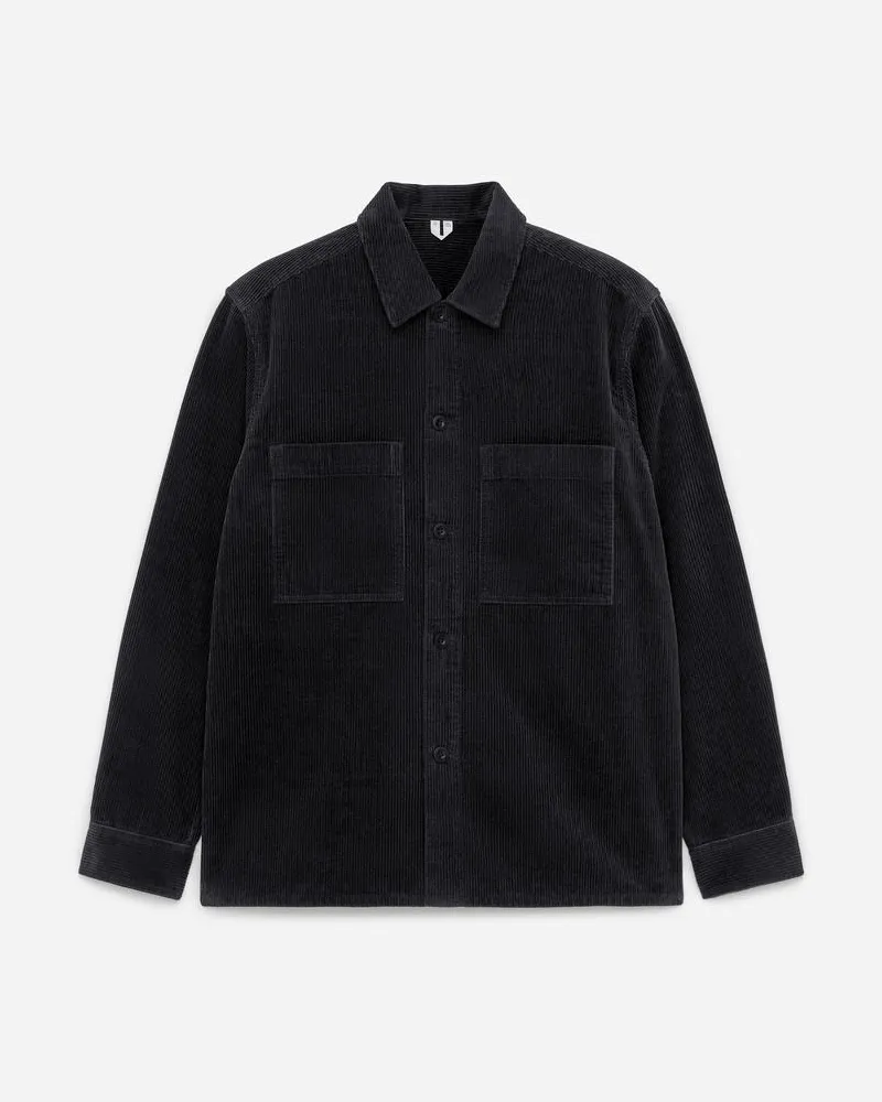 Arket Overshirt Aus Cord -Schwarz Schwarz