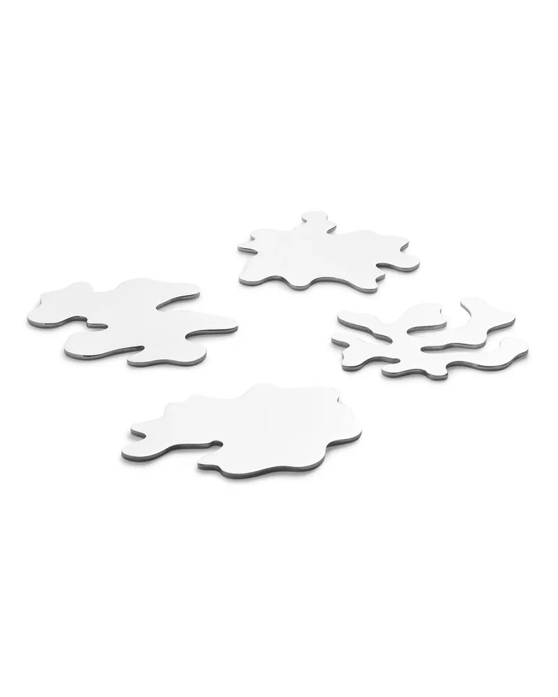 Arket Edelstahluntersetzer Im 4Er-Pack - Silberfarben Silber