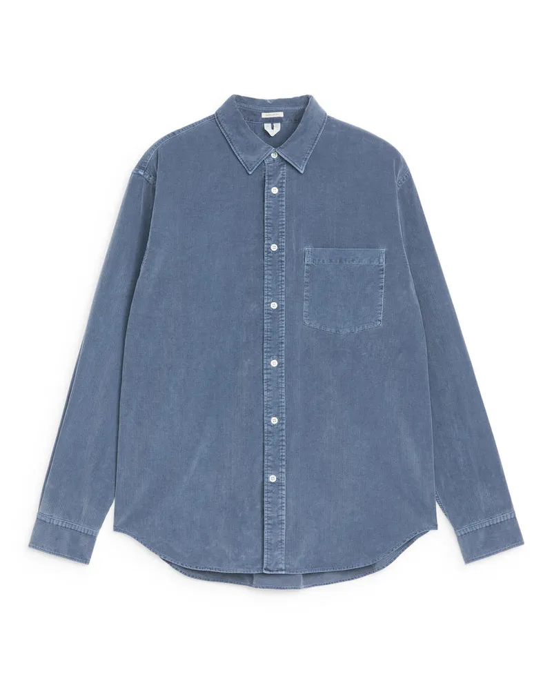 Arket Cord-Hemd - Blau Blau