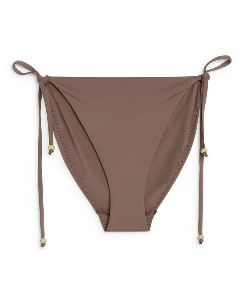Arket Bikinihose Mit Bindebändern -Braun Braun