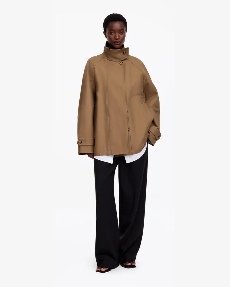 Arket Jacke Mit Cordkragen -Braun Braun