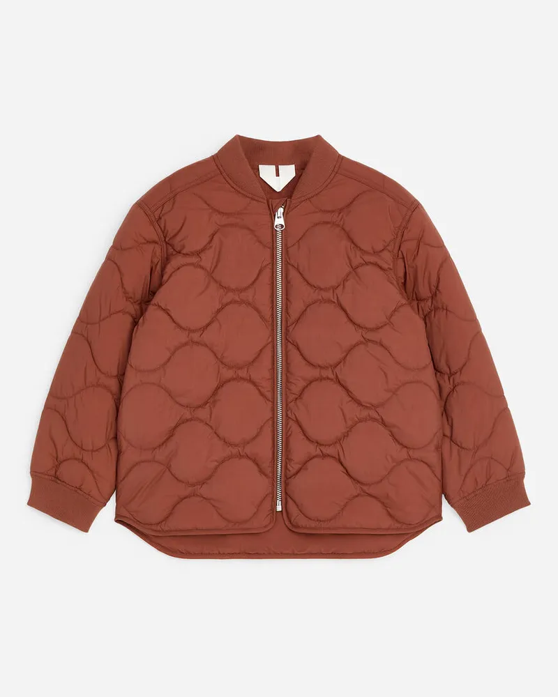 Arket Leichte Steppjacke -Braun Braun