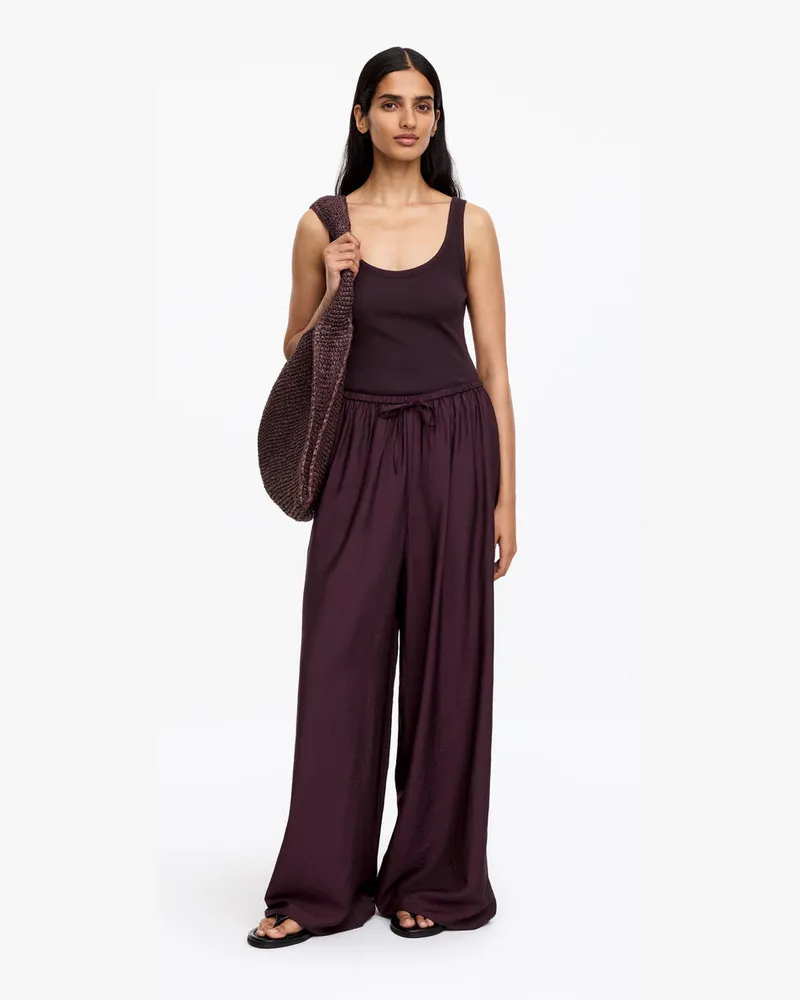 Arket Weite Hose -Lila Lila