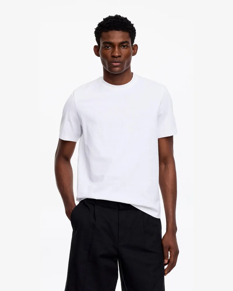 Arket T-Shirt Mit Normaler Passform 3er-Set -Weiß Weiß