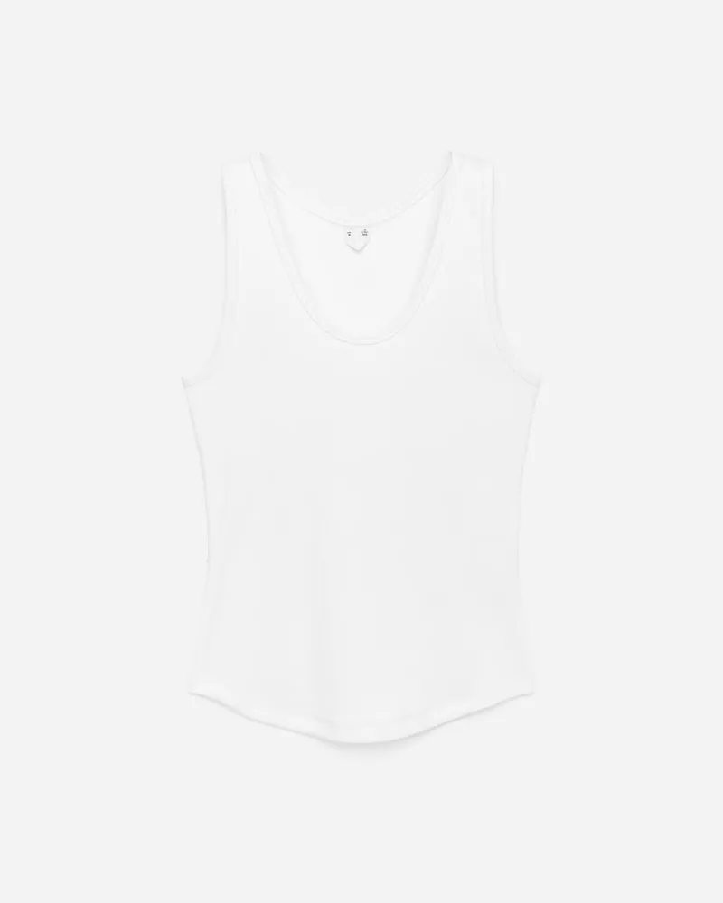 Arket Geripptes Tanktop -Weiß Weiß