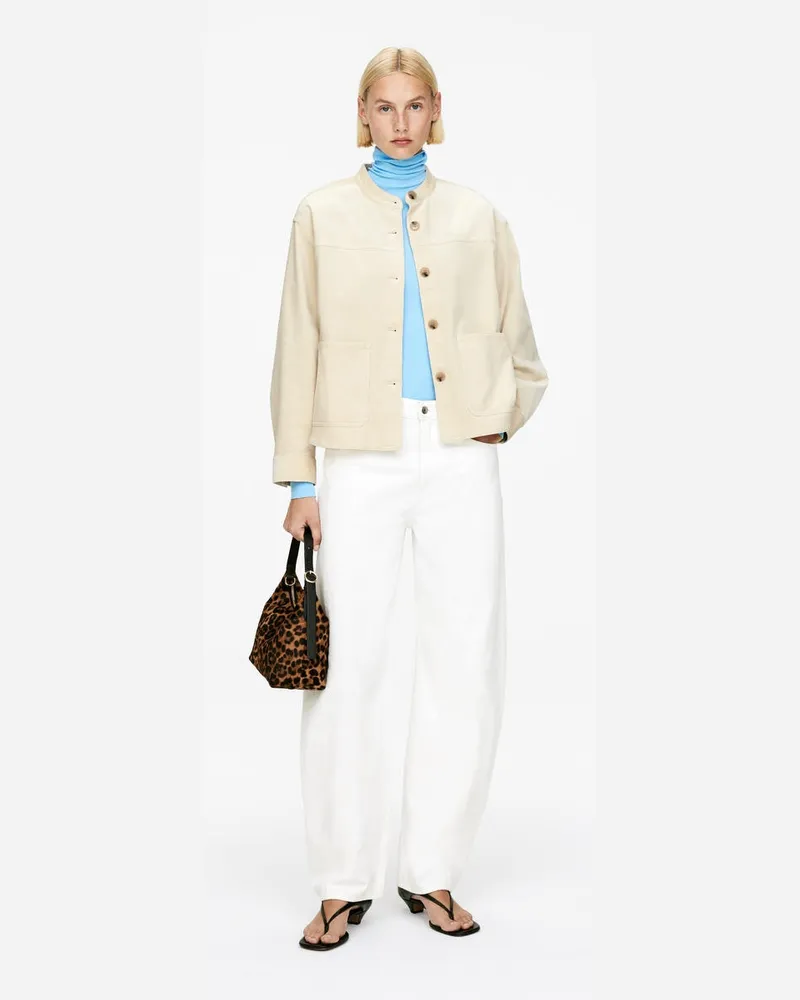 Arket Overshirt Aus Cord -Beige Beige