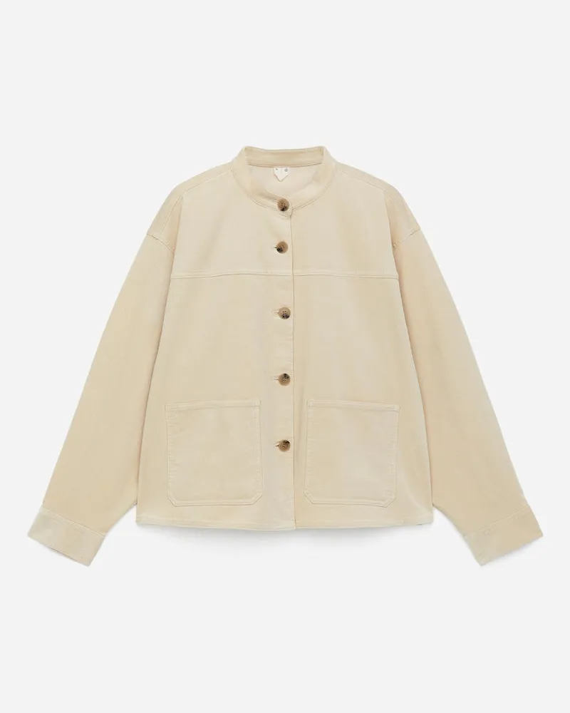 Arket Overshirt Aus Cord -Beige Beige