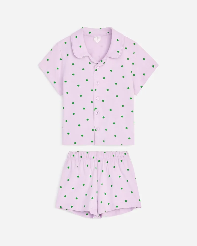 Arket Pyjama Aus Baumwolle -Lila Lila