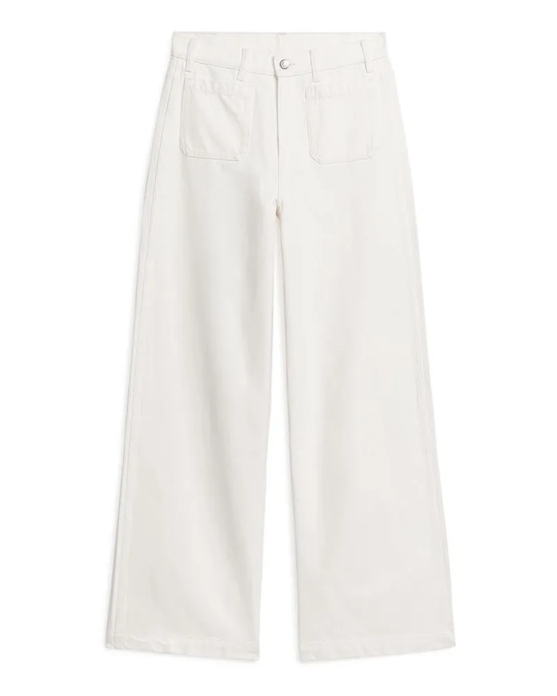 Arket Lupine Flared Jeans - Weiß Weiß