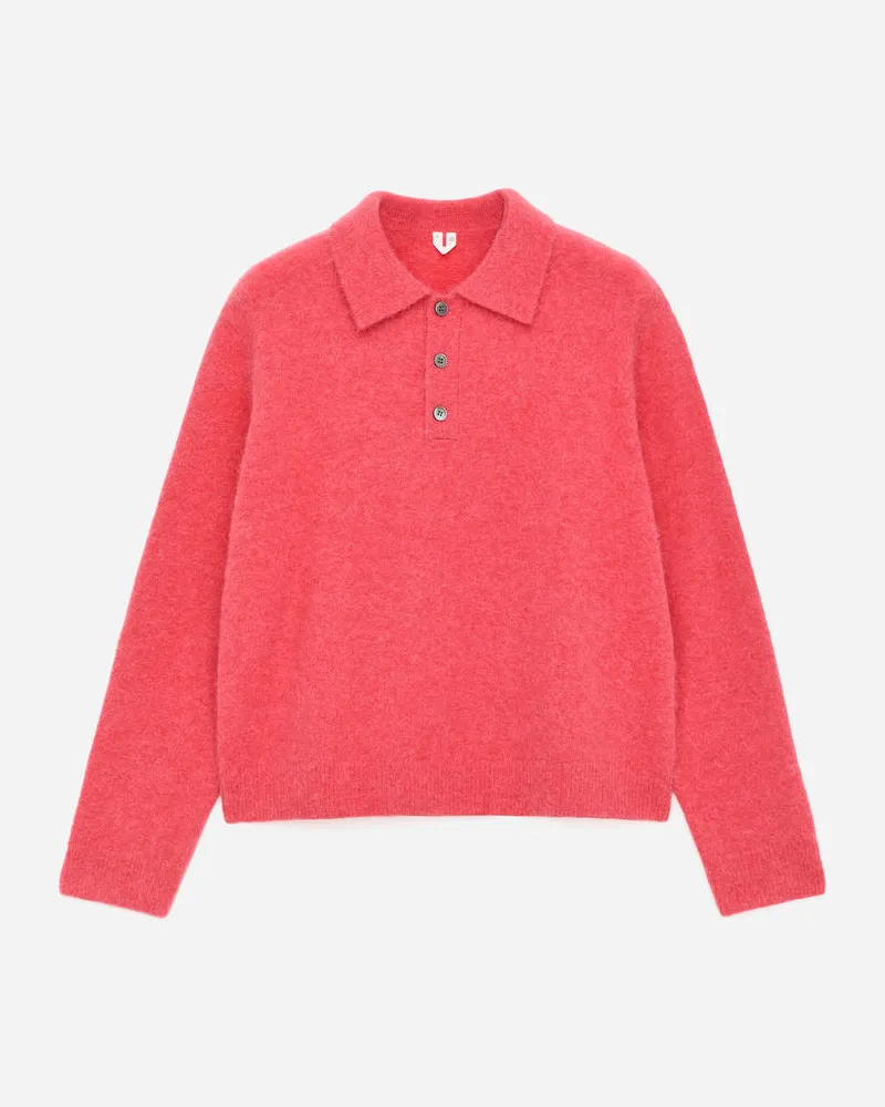 Arket Poloshirt Aus Alpakawolle Und Wolle -Rosa Rosa