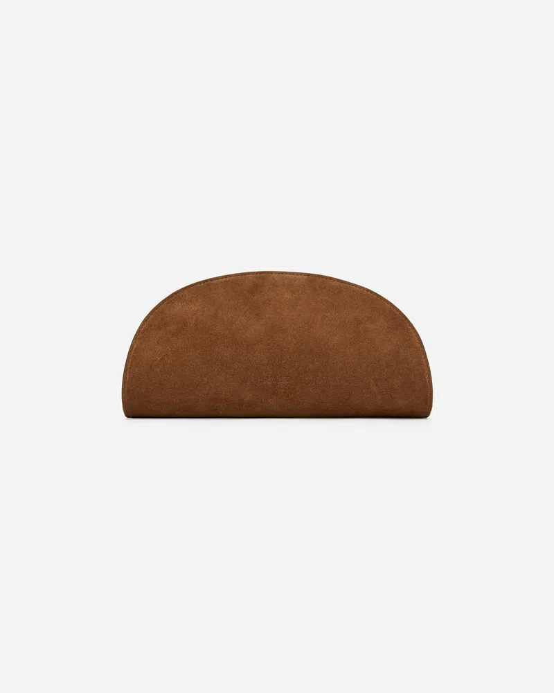 Arket Clutch Aus Veloursleder -Braun Braun