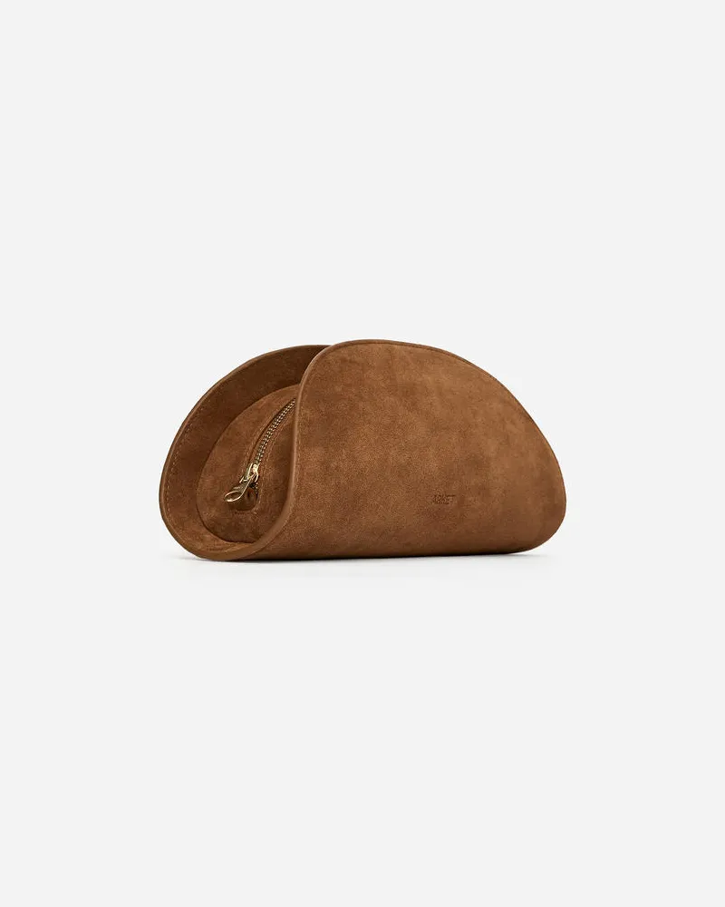 Arket Clutch Aus Veloursleder - Braun Braun