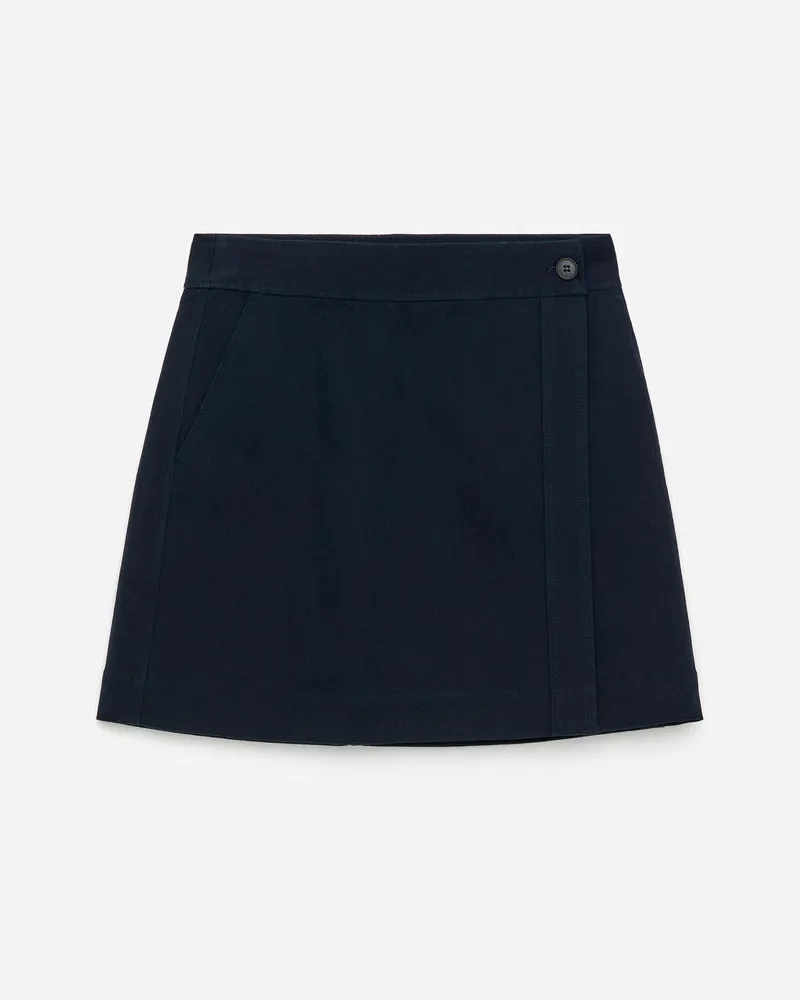 Arket Wickelrock Aus Baumwolle -Blau Blau