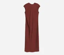 Maxikleid Mit Flügelärmeln -Rot