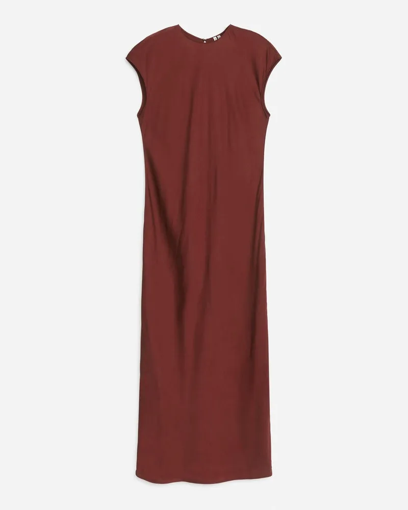 Arket Maxikleid Mit Flügelärmeln -Rot Rot