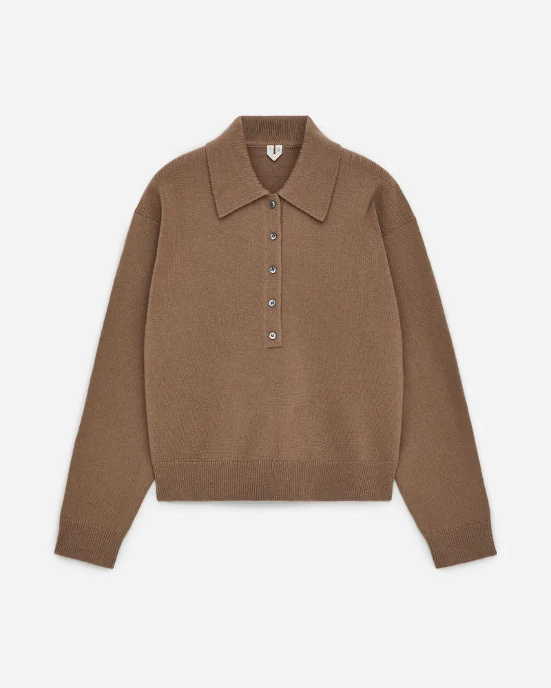 Arket Polopullover Aus Wolle - Braun Braun