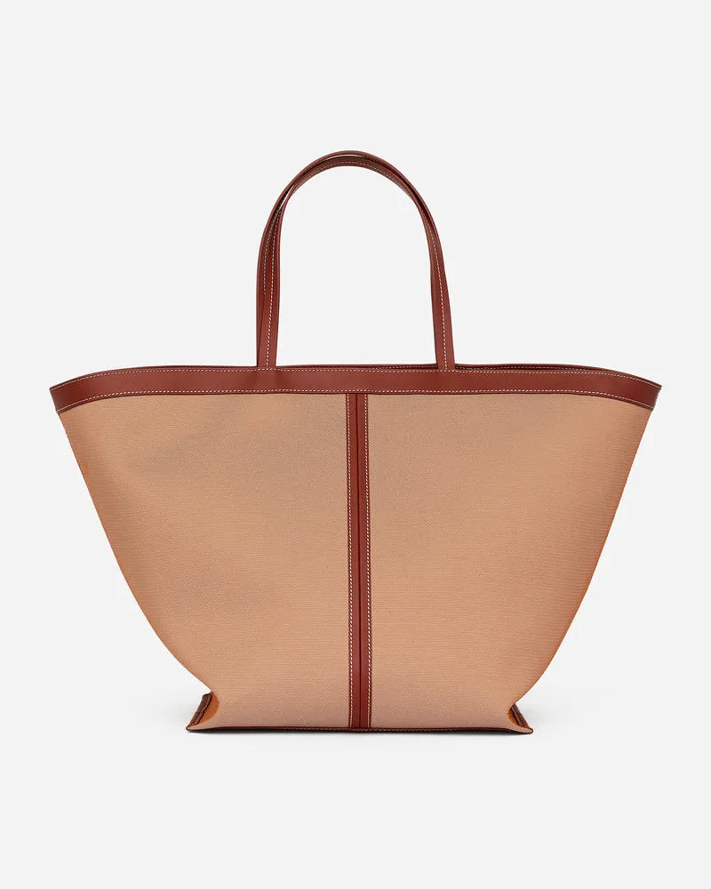 Arket Tragetasche Aus Canvas - Orange Beige