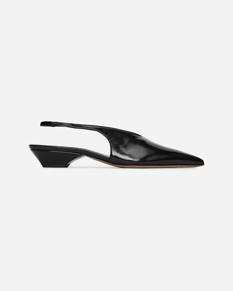 Arket Slingback-Lederpumps - Schwarz Schwarz