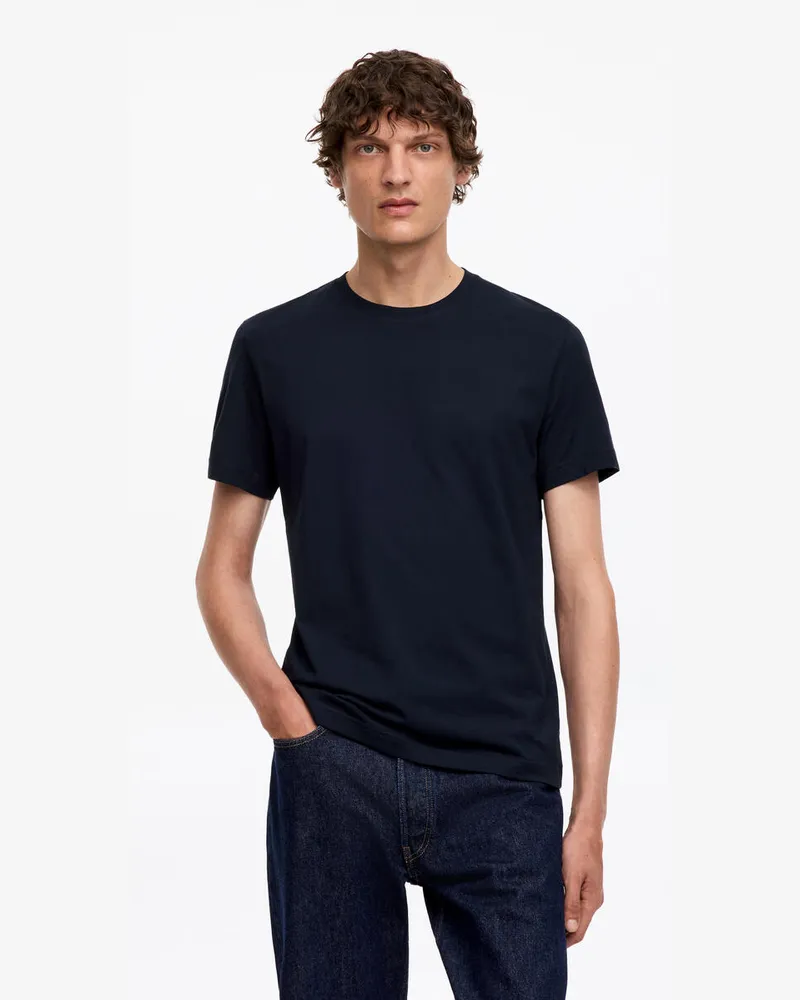 Arket T-Shirt Mit Normaler Passform 170 GSM -Blau Blau