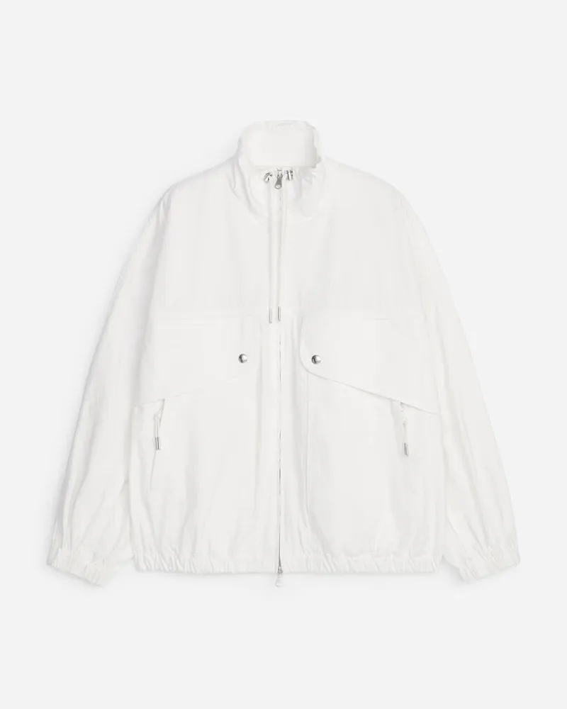 Arket Utility-Jacke Mit Kordelzug -Weiß Weiß