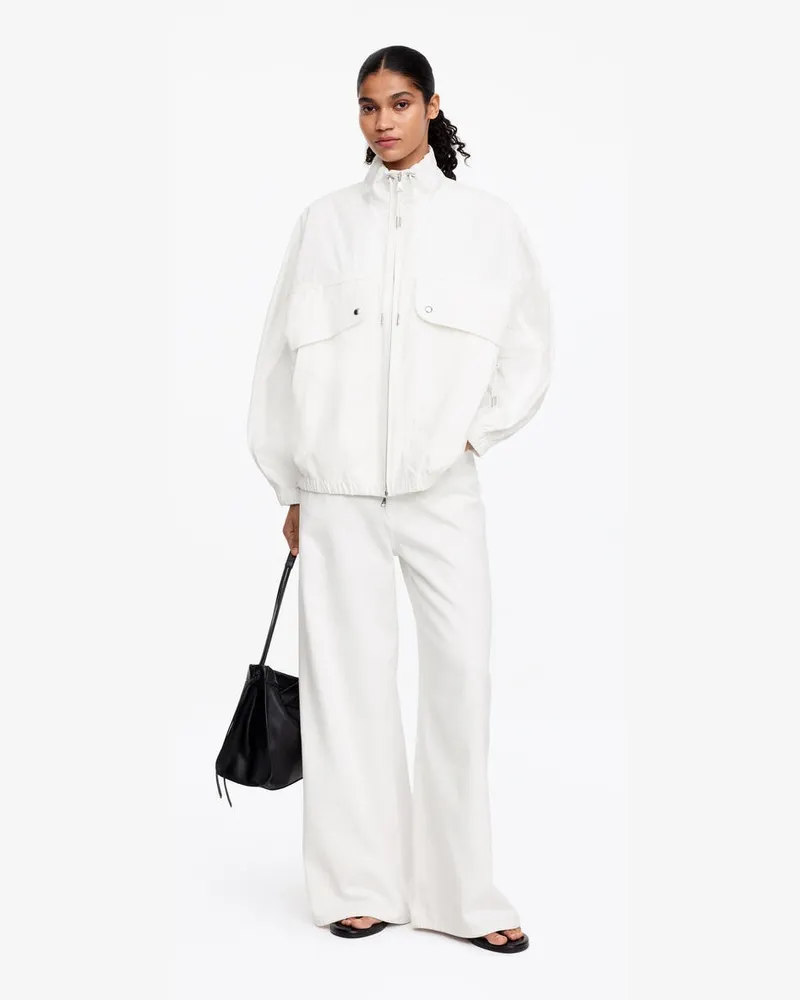 Arket Utility-Jacke Mit Kordelzug -Weiß Weiß