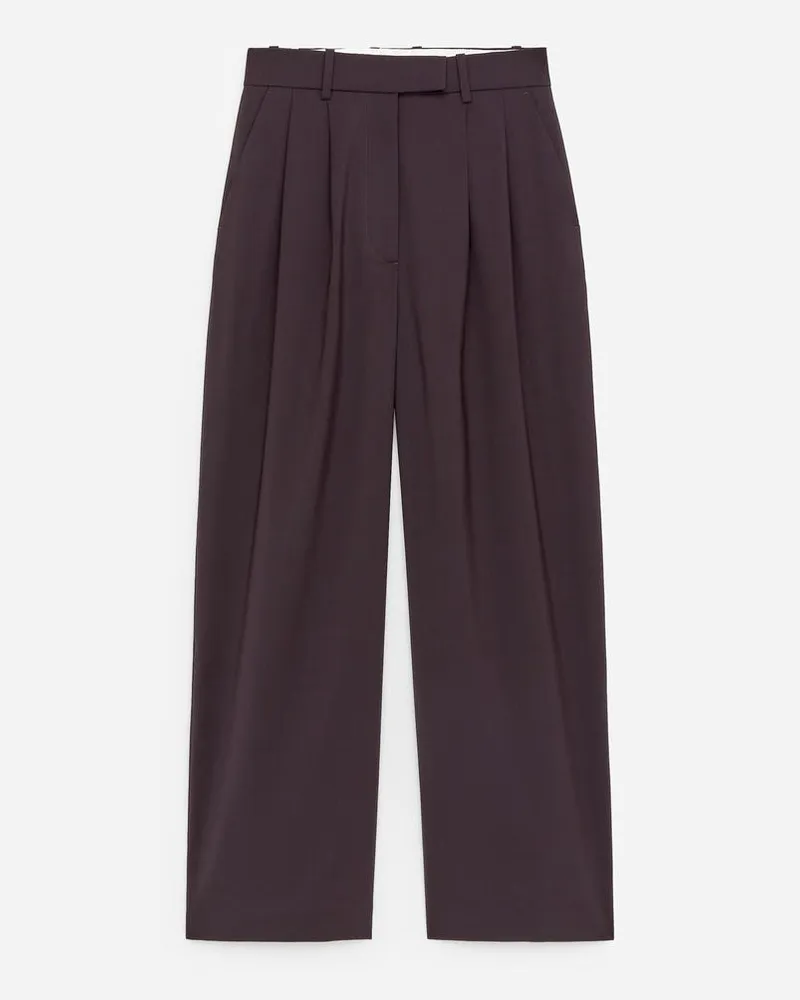 Arket Elegante Weite Hose -Braun Braun