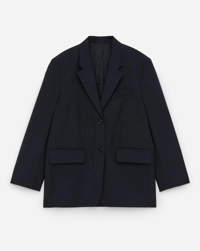 Arket Oversize-Wollblazer - Blau Dunkelblau