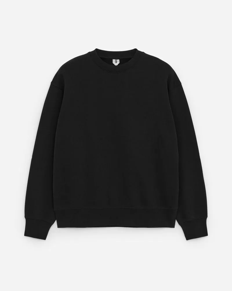 Arket Legeres Sweatshirt - Schwarz Mattschwarz