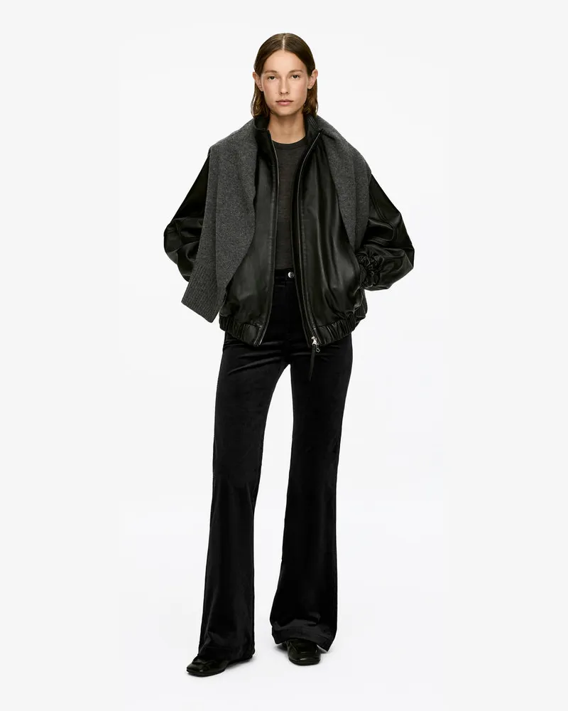 Arket LUPINE Flared Cordhose -Schwarz Schwarz
