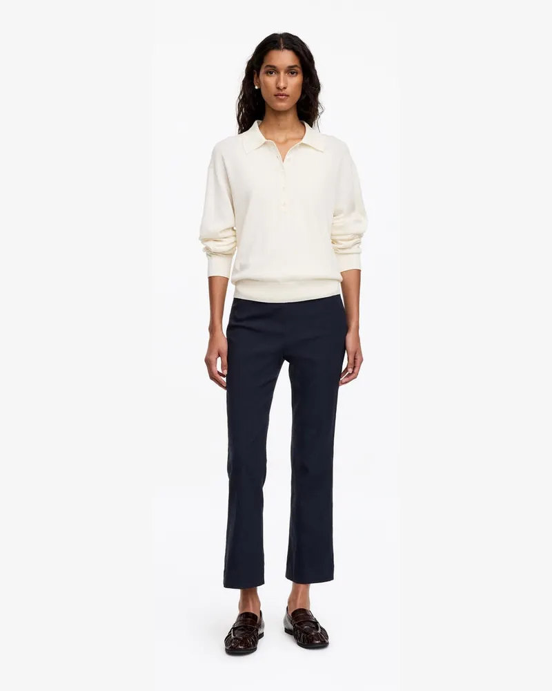 Arket Verkürzte Ausgestellte Hose -Blau Blau