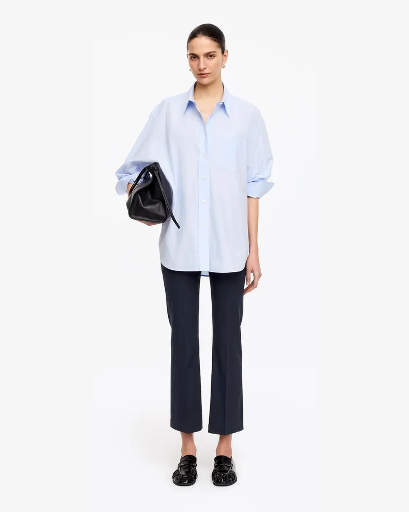 Arket Verkürzte Ausgestellte Hose -Blau Blau