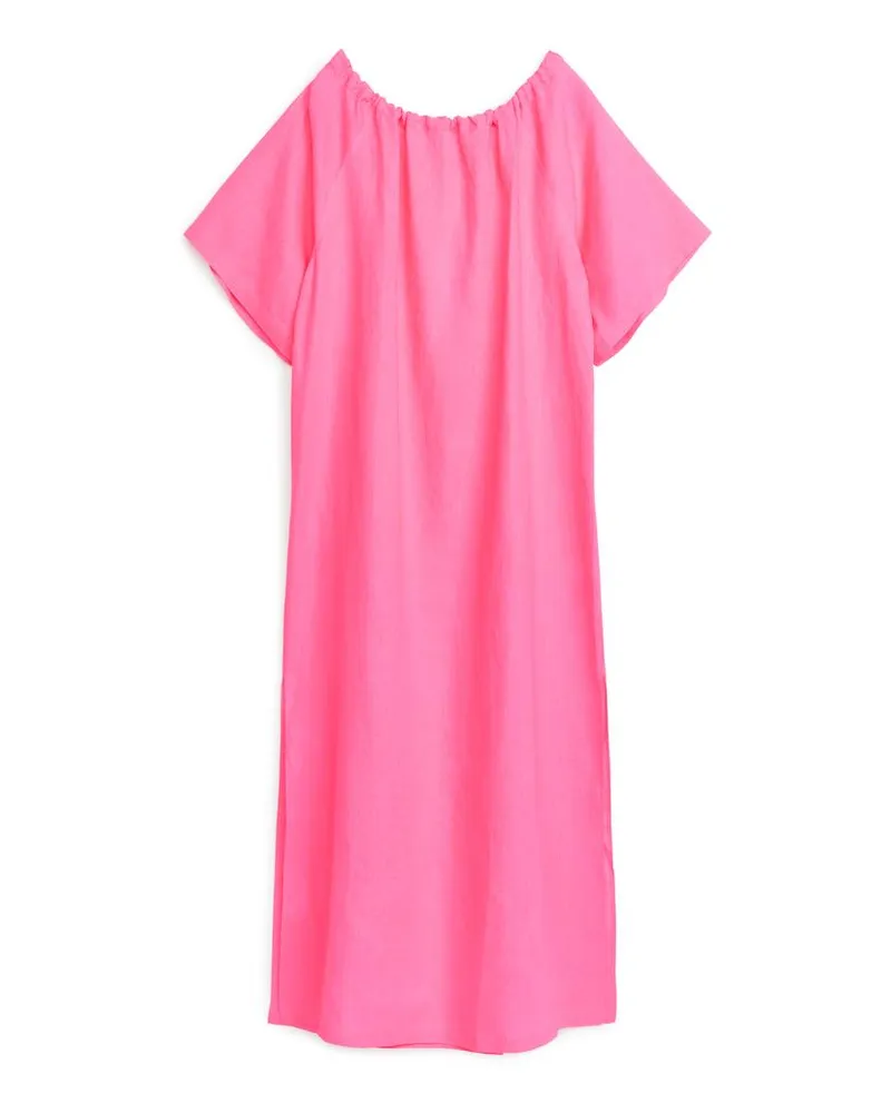 Arket Leinenkleid - Rosa Rosa