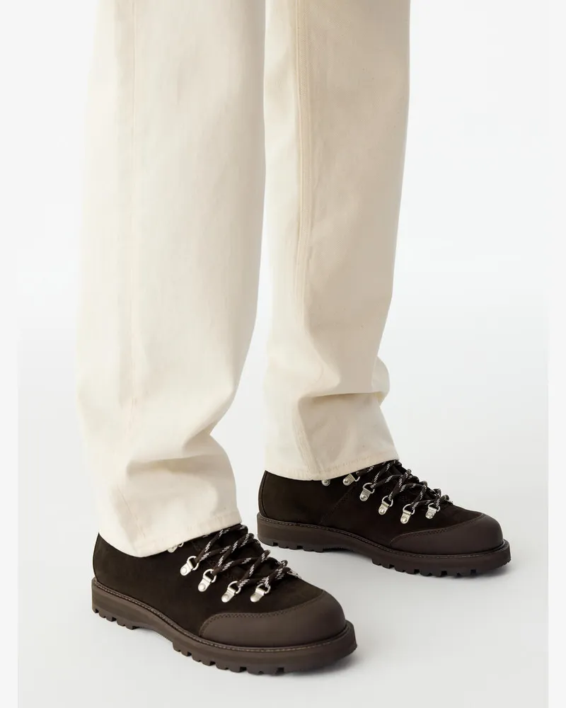Arket Wanderstiefel Aus Veloursleder -Braun Braun