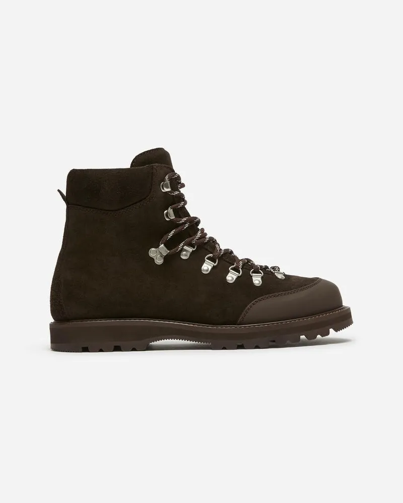 Arket Wanderstiefel Aus Veloursleder -Braun Braun