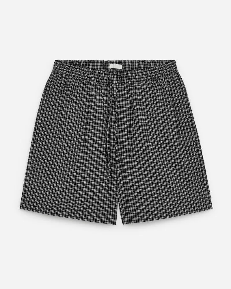 Arket Seersucker-Shorts -Schwarz Schwarz