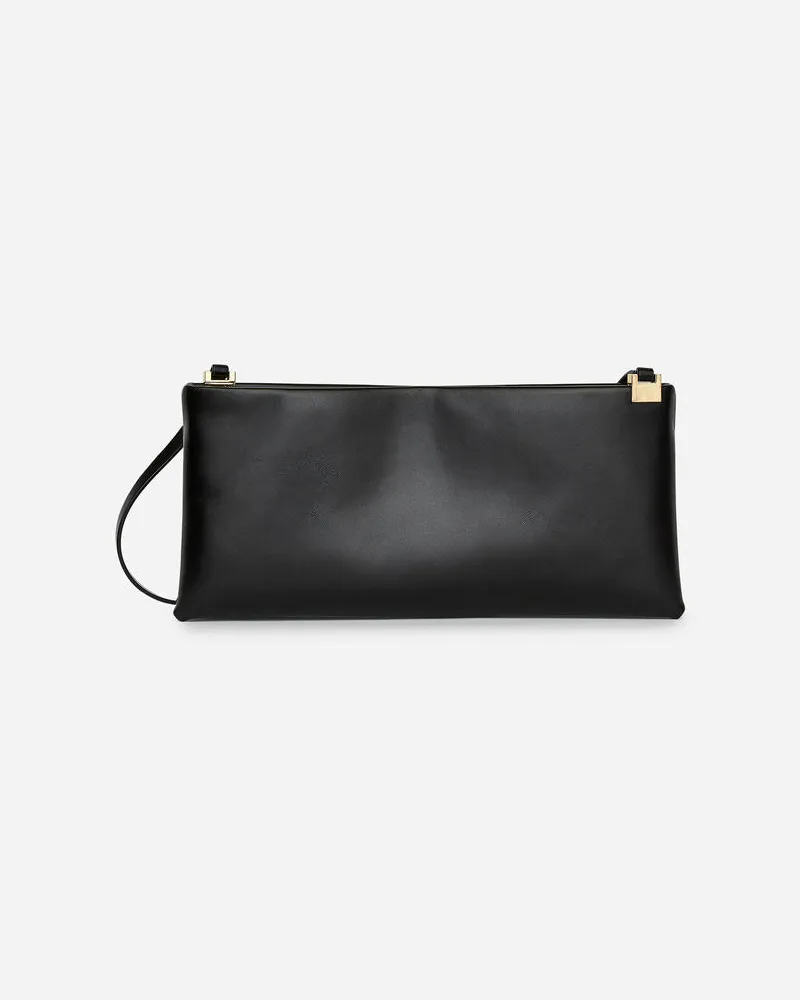 Arket Schultertasche Aus Leder - Schwarz Schwarz