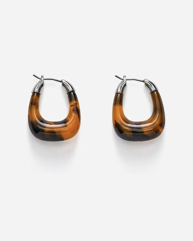 Arket Chunky Ohrringe -Schwarz Schwarz