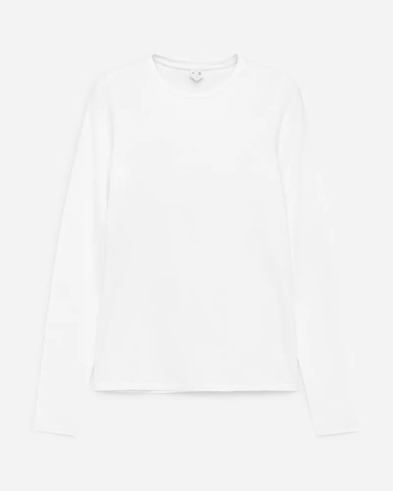 Arket Niva Körpernahes T-Shirt - Weiß Weiß