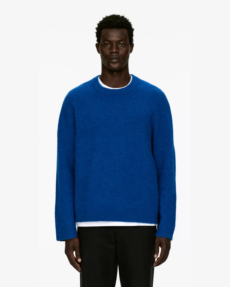 Arket Pullover Aus Alpakawolle Und Wolle -Blau Blau