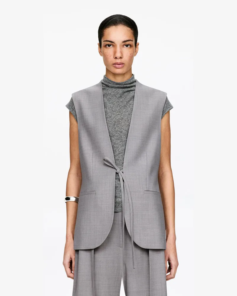 Arket Elegante Weste -Grau Grau